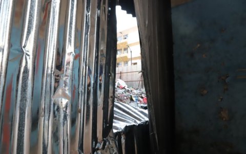 Esta es la apertura de la calle Cuenca que es aprovechada por los delincuentes para entrar al Multicomercio.