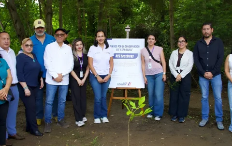 Autoridades y organizaciones ratifican la protección de Cerro Azul, un bosque seco tropical clave para Guayaquil.
