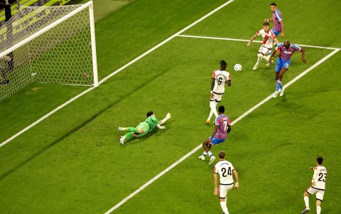 Mateta marcó el tanto del triunfo de Crystal Palace.