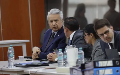 El expresidente Lenín Moreno regresó a Ecuador para el juicio del caso Sinohydro.