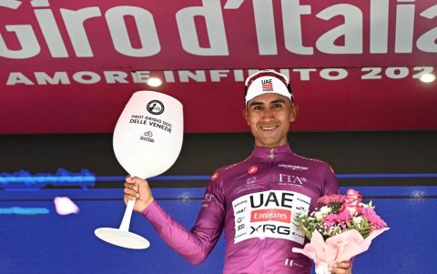 El Lagarto Narváez dio pelea en la clasificación por la maglia ciclamino.