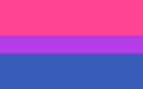 Bandera bisexual creada por Michael Page