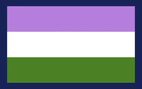 Esta bandera representa a las personas que existen fuera de las categorías de género tradicionales.
