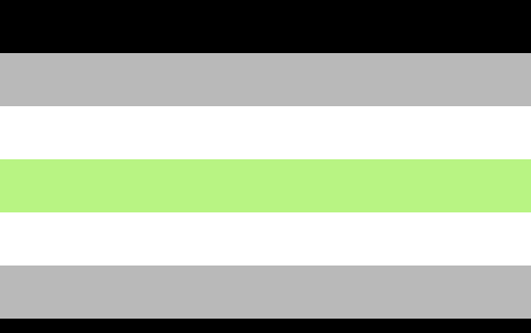 La bandera agénero representa a personas que no se identifican con ningún género o viven su identidad desde la neutralidad