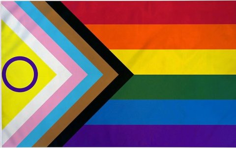 La bandera progresista reúne todas los colores que representan al colectivo LGBTIQ+