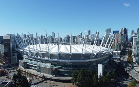 El BC Place, en Canadá, es uno de los estadios del Grupo D del Mundial 2026.