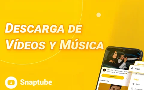 La interfaz intuitiva de Snaptube facilita la búsqueda, reproducción y descarga de videos desde dispositivos Android.