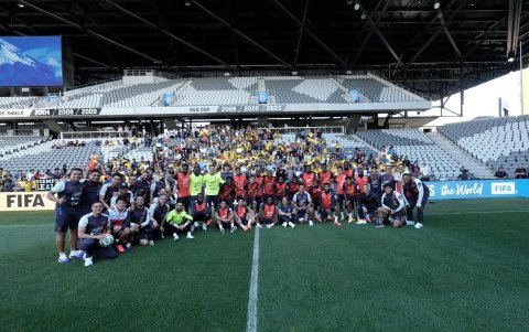La selección de Ecuador entrena en Columbus.