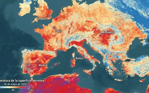 Si bien el foco está en España, estas olas de calor afectan a otros países de Europa