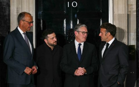 Reunión en Londres entre autoridades europeas y el presidente Zelenski.