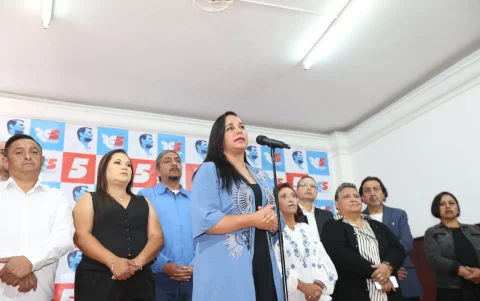 Gabriela Rivadeneira es la actual presidenta del movimiento Revolución Ciudadana.