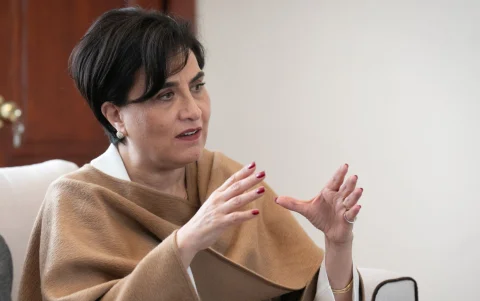 Gabriela Sommerfeld ocupó el cargo de canciller desde noviembre de 2023, en el primer mandato del presidente Daniel Noboa.