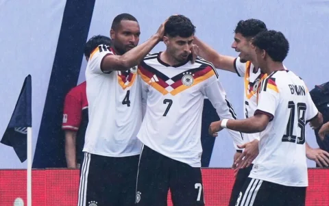 La selección de Alemania derrotó 2-1 a Estados Unidos previo al Mundial 2026.
