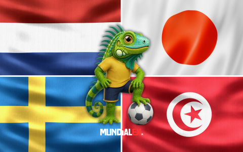 El Grupo F del Mundial 2026 está compuesto por Países Bajos, Japón, Suecia y Túnez. Siga la cobertura en MundialEX.