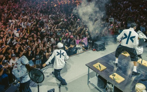Díaz presentando el disco en su natal Puerto Rico