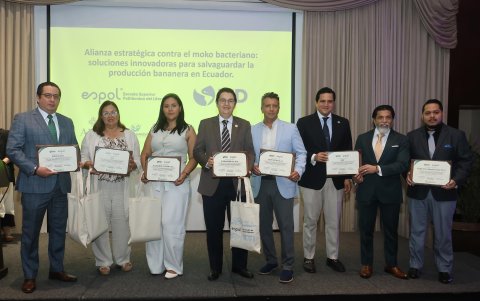 El proyecto de alianza estratégica contra el moko ecuatoriano también recibió un reconocimiento