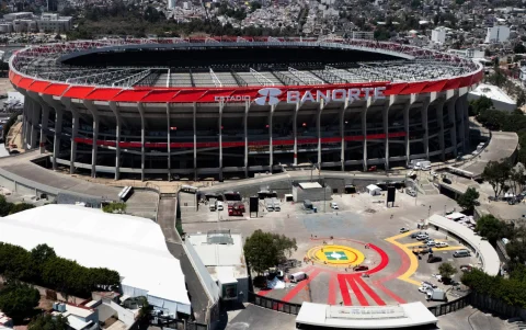 El legendario estadio Azteca, con otro nombre por motivos publicitarios.