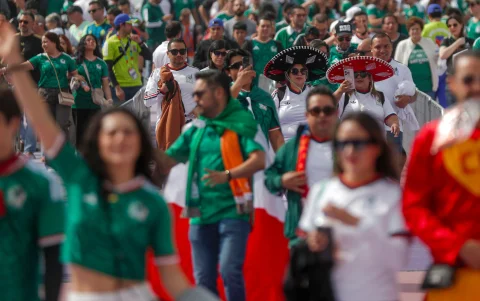 México vs. Sudáfrica: hinchas mexicanos apoyaron a su selección en el Mundial 2026.