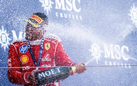 Lewis Hamilton, tras ganar el GP de Barcelona.