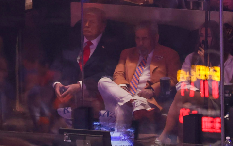 Donald Trump, presidente de EE. UU., felicitó a los Knicks.