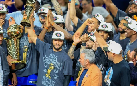Los Knicks celebraron el título de la NBA 2026.