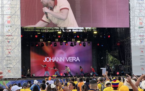 Ecuatorianos asistieron al FIFA Fan Festival de Filadelfia, una alternativa gratuita para seguir el Mundial 2026.