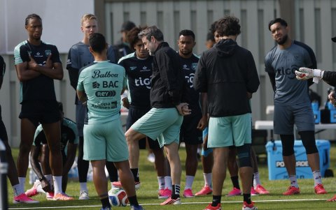 El equipo de Panamá durante un entrenamiento del Mundial 2026.