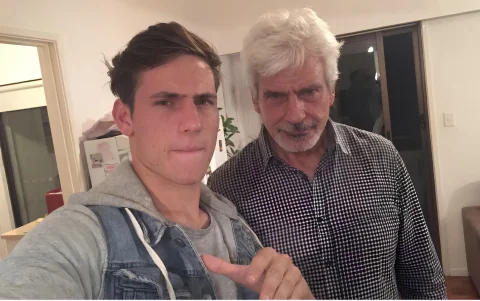 Ricardo compartió imágenes con Gaspar por su perfil de Facebook