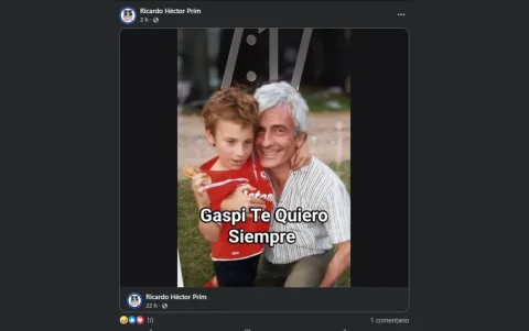 Una de las publicaciones de Ricardo Prim en Facebook