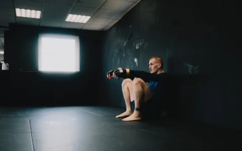 Ian Machado Garry entrena como parte de su preparación para un combate oficial de UFC.
