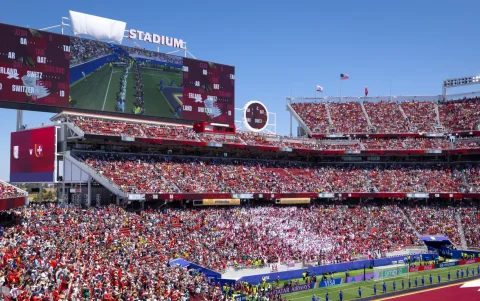 El Estadio de San Francisco con el logo de Levi's censurado
