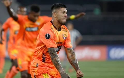 Milton Céliz, con Barcelona SC, le anotó a Botafogo en la Copa Libertadores 2026.
