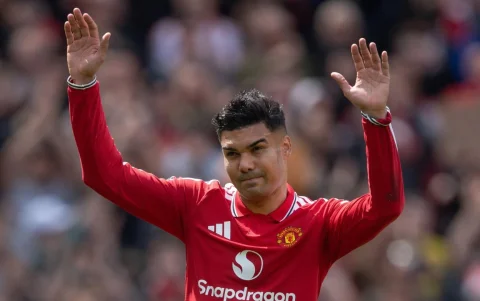 Casemiro cerro una etapa de 4 temporadas en Manchester United donde disputó más de 150 partidos.