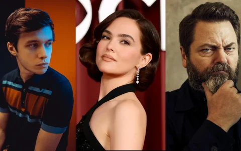 Nick Robinson, Zoey Deutch y Nick Offerman