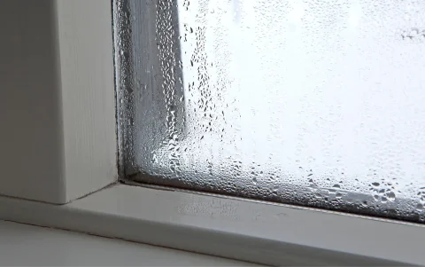 El choque de temperaturas entre el frío del exterior y el calor interno de la casa provoca que las ventanas se llenen de agua