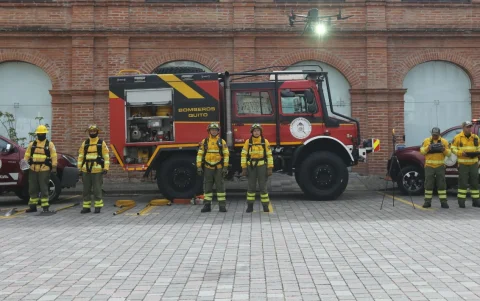 Según Muñoz, el Cuerpo de Bomberos Quito es uno de los mejores equipados en Ecuador y América Latina.