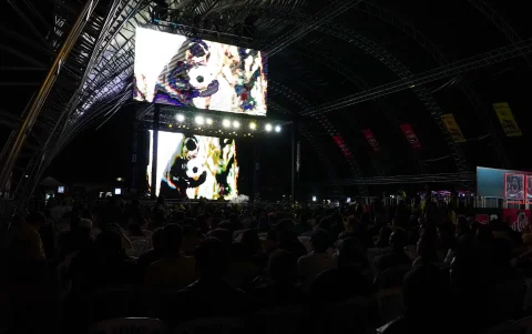 En el Quito Gastro Fan Zone, en el Arena Top Media Cumbayá, se transmiten todos los partidos del Mundial.