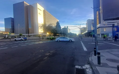 En el Complejo Judicial Norte se cerraron las vías aledañas ante una alerta.