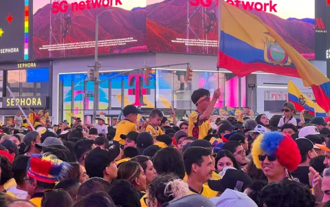 Ecuador en Times Square: la ilusión en el Mundial 2026 no fenece.