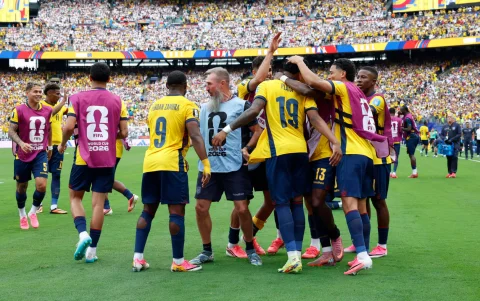 Ecuador celebró ante Alemania en el Mundial 2026.