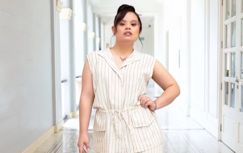 Además de ser publicista y promotora de la inclusión, Evelyn también ha incursionado en el modelaje