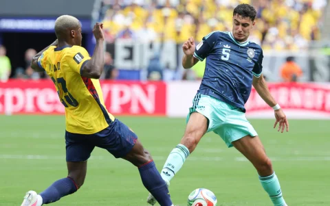 Mundial 2026: Moisés Caicedo (23), el que más pelota recupera para Ecuador.