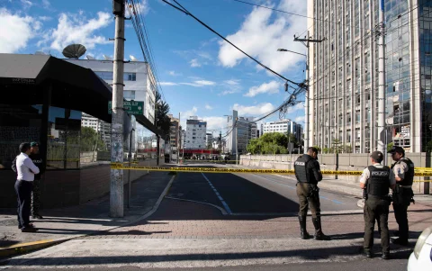 La Policía cerró los accesos a la Arcom y al Ministerio de Agricultura.