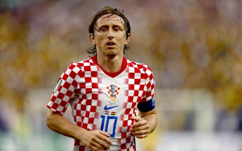 Luka Modrid, capitán de Croacia, en el partido del Mundial 2026 ante Ghana.