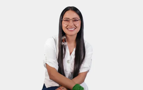 Cristina Cachaguay, precandidata a la Alcaldía de Quito por Unidad Popular.