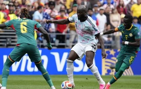 Lukaku, en el partido contra Senegal.