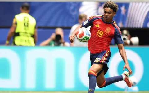 El talentoso atacante de España, Lamine Yamal, destaca en el Mundial 2026.