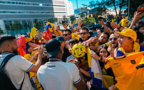 Los aficionados ecuatorianos siempre estuvieron apoyando a la selección en el Mundial 2026.