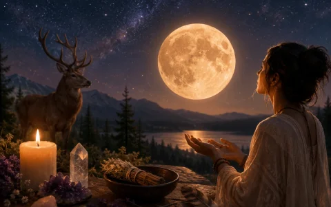 La holística propone rituales para aprovechar la energía de la Luna llena del ciervo.