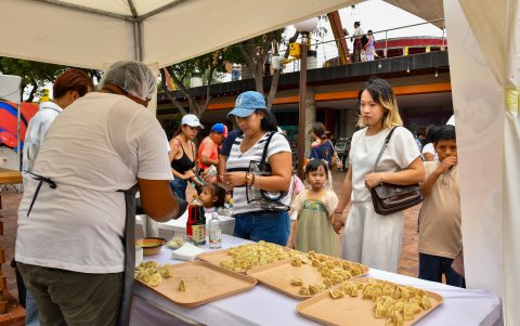 Se vendieron dumplings y wantán frito